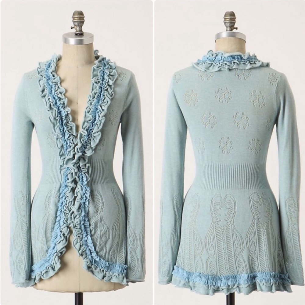 Anthropologie - Guinevere - Curlytop Cardigan Sweater